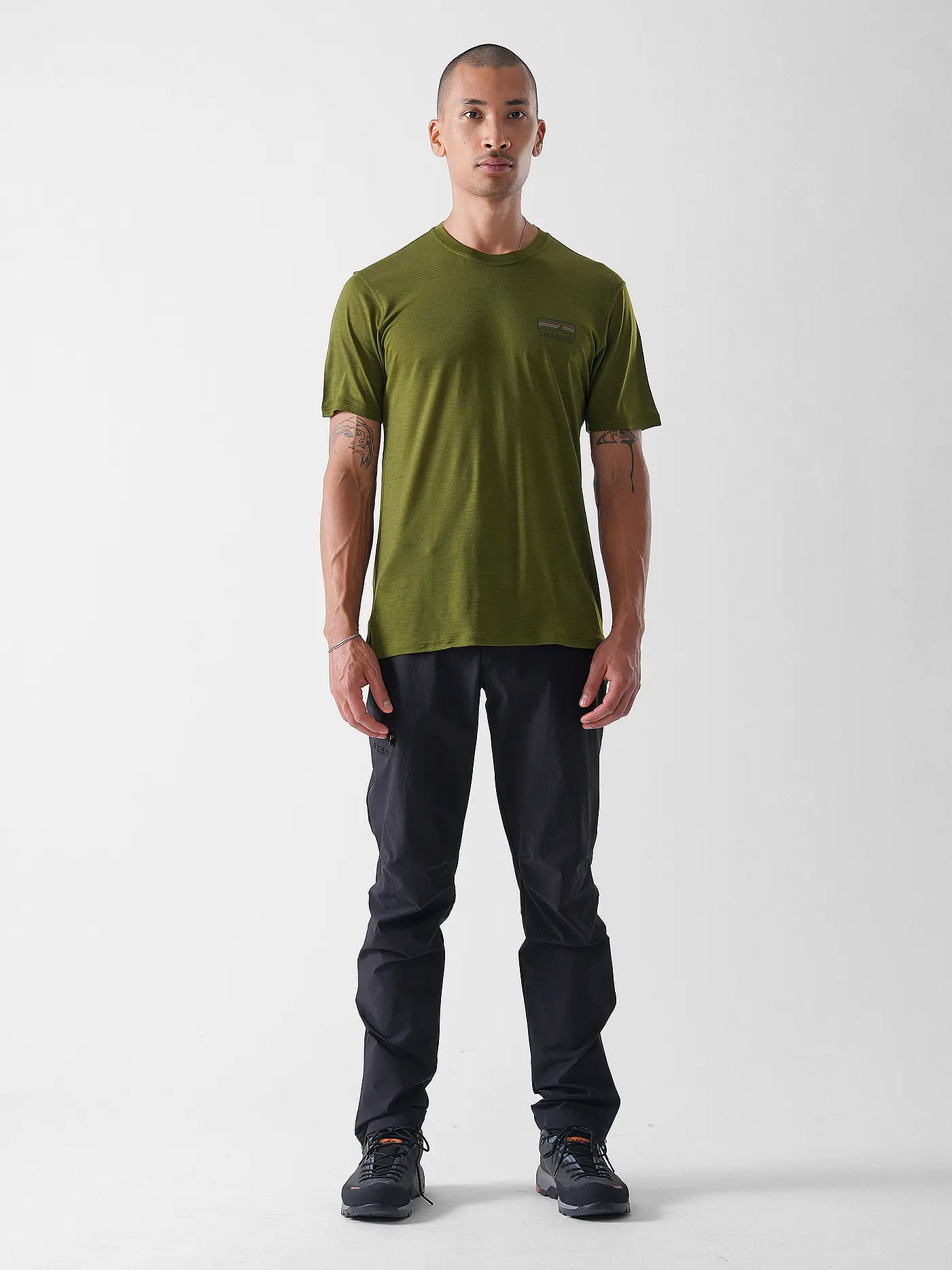 PATAGONIA | Herren Funktionsshirt Capilene® Cool Merino Graphic | olive